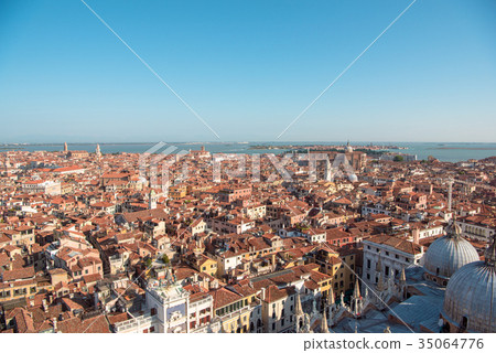 從鐘樓的威尼斯聖馬可視圖 35064776