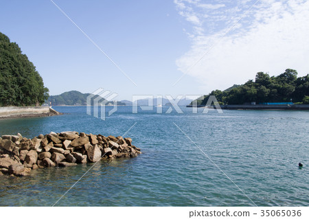 從岡村島看到的瀨戶海 35065036