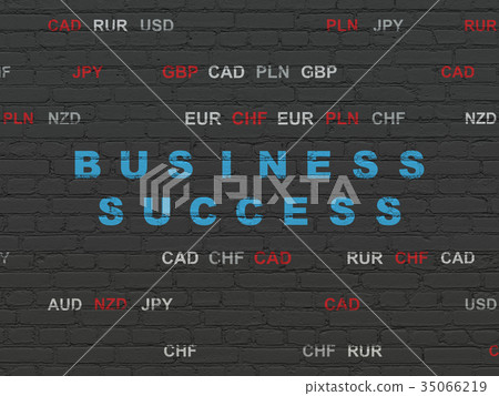 Business concept: Business Success on wall Business concept: Business Success on wall 35066219