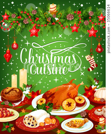 Download Christmas Dinner Cuisine Vector Greeting Card Stock Illustration 35066614 Pixta 3D SVG Files Ideas | SVG, Paper Crafts, SVG File