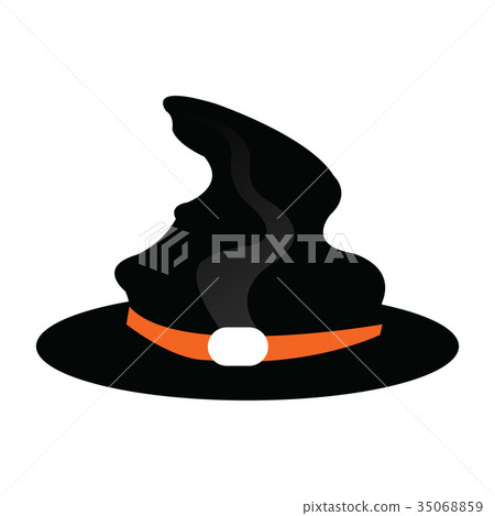 Isolated witch hat 35068859