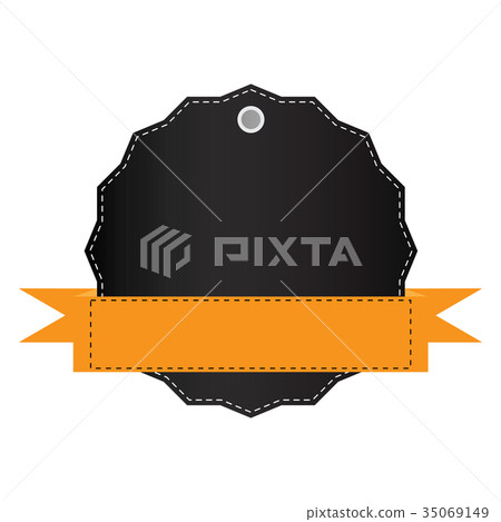 Isolated empty sale label Isolated empty sale label 35069149