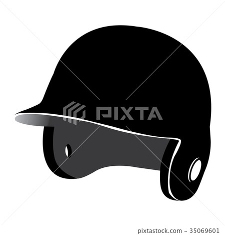 Isolated baseball helmet Isolated baseball helmet 35069601