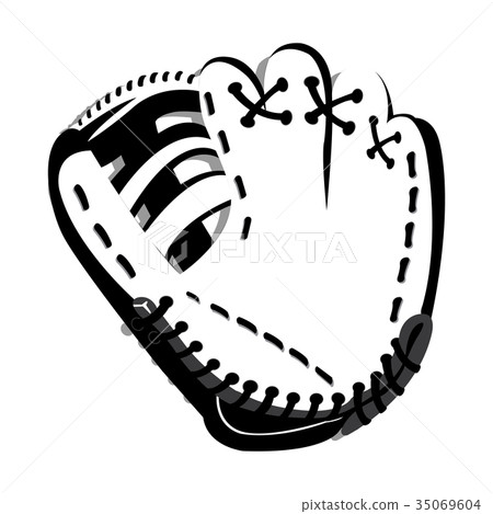 Isolated baseball glove Isolated baseball glove 35069604