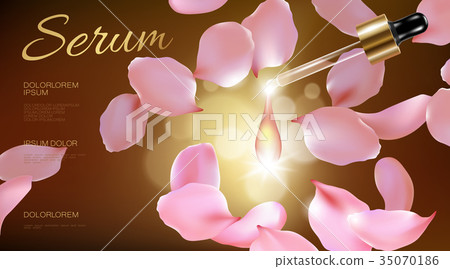 3d realistic flower natural organic cosmetic ad 3d realistic flower natural organic cosmetic ad 35070186