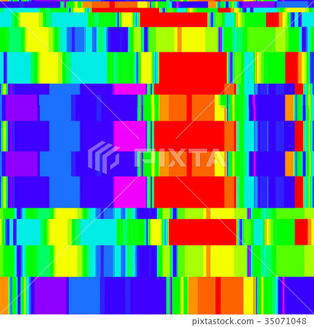 vector colorful glitch art background . 35071048