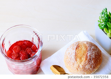 Homemade strawberry jam 35072358
