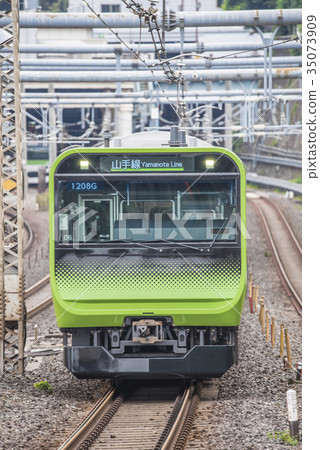 New Yamanote Line Series E235 Nishi Nippori Station New Yamanote Line Series E235 Nishi Nippori Station 35073909