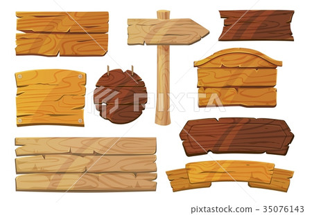 Old and retro western signs with empty space 35076143