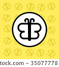 Butterfly icon sign and symbol  35077778