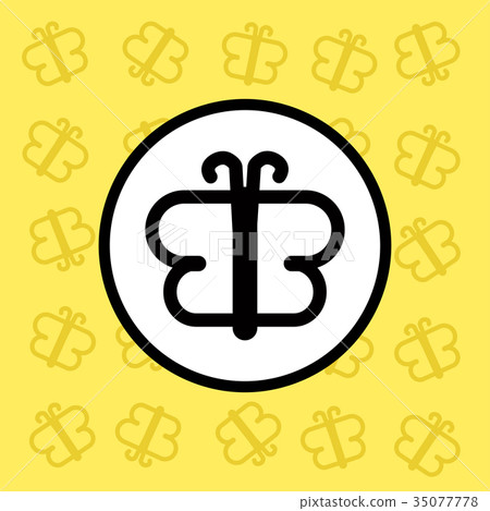 Butterfly icon sign and symbol  35077778