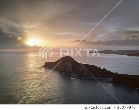 Sunset over ocean seascape Sunset over ocean seascape 35077976