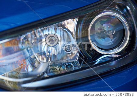 Closeup led car optic 35078058
