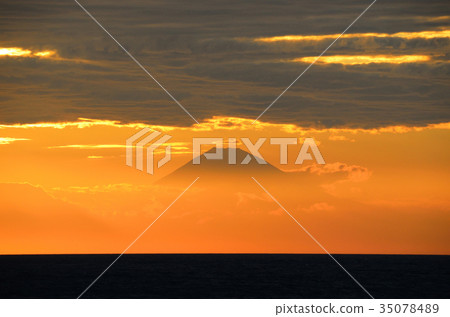 從千葉山富士山看到的立山富士山的富士山 35078489