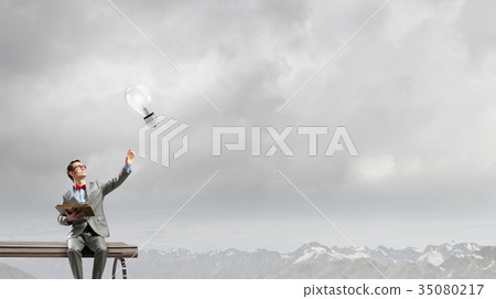 Nerd with book 35080217