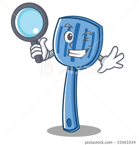 Detective spatula character cartoon style 35081034