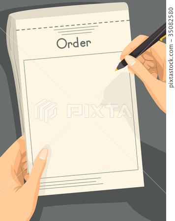 Hand Waiter Order Illustration - Stock Illustration [35082580] - PIXTA