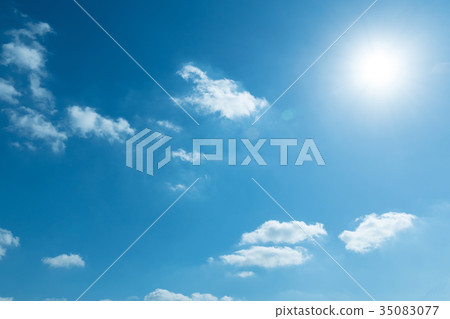 Clouds cloud white blue gradient large sky clear blue sky sky landscape refreshing sky background 35083077