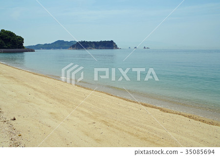 Landscape of the beach of prefectural people Landscape of the beach of prefectural people 35085694