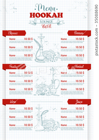 Vector color menu design 35088690
