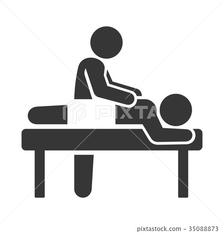 Spa Massage Icon on White Background. Vector - Stock Illustration  [35088873] - PIXTA