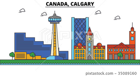 Canada, Calgary. City skyline architecture Canada, Calgary. City skyline architecture 35089160