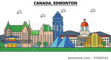 Canada, Edmonton. City skyline architecture Canada, Edmonton. City skyline architecture 35089162