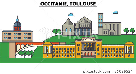 France, Toulouse, Occitanie. City skyline France, Toulouse, Occitanie. City skyline 35089524