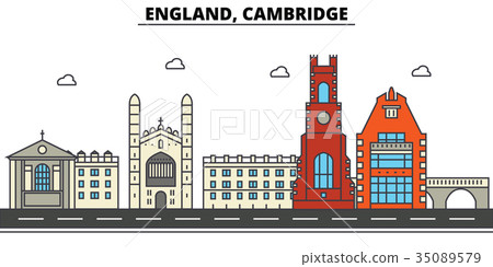 England, Cambridge. City skyline architecture England, Cambridge. City skyline architecture 35089579