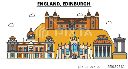 England, Edinburgh. City skyline architecture 35089581