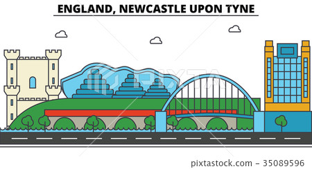 England, Newcastle Upon Tyne. City skyline 35089596