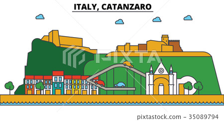 Italy, Catanzaro. City skyline architecture Italy, Catanzaro. City skyline architecture 35089794