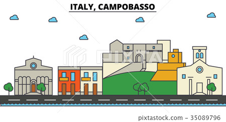 Italy, Campobasso. City skyline architecture Italy, Campobasso. City skyline architecture 35089796