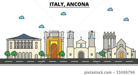 Italy, Ancona. City skyline architecture Italy, Ancona. City skyline architecture 35089799