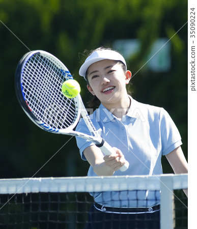 打網球的女人 打網球的女人 35090224