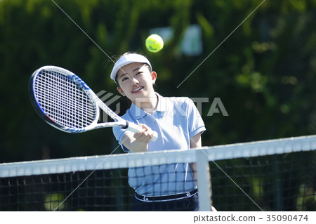 打網球的女人 打網球的女人 35090474
