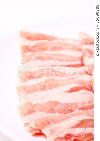 Thinly sliced pork Thinly sliced pork 35090988