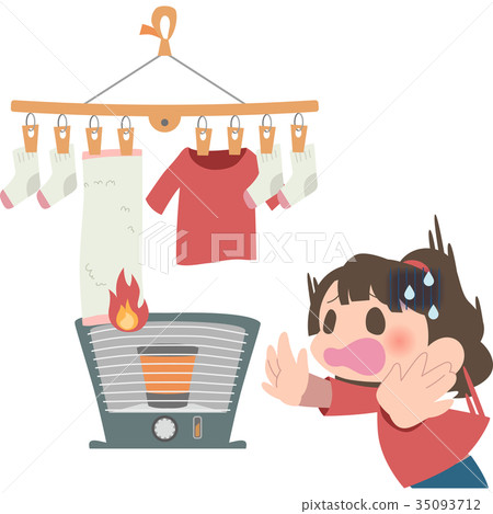 一個驚慌失措的女人注意到火災 35093712