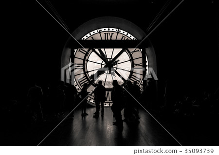 inside view of the clock of Orsay museum in Paris inside view of the clock of Orsay museum in Paris 35093739