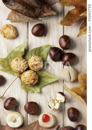 chestnuts and panellets, typical of Catalonia chestnuts and panellets, typical of Catalonia 35093750