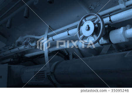 Interior of an old submarine Interior of an old submarine 35095246