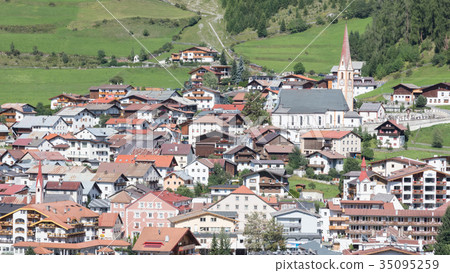 Beautiful view on the village of Nauders 35095259
