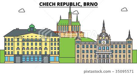 Chech Republic, Brno. City skyline, architecture Chech Republic, Brno. City skyline, architecture 35095571