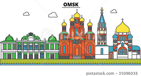 Russia, Omsk. City skyline, architecture 35096038