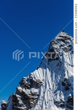 Snowy mountains of the Himalayas 35096942