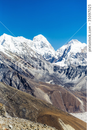 Snowy mountains of the Himalayas 35097025