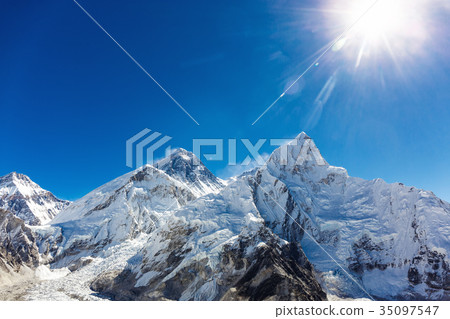 Snowy mountains of the Himalayas Snowy mountains of the Himalayas 35097547