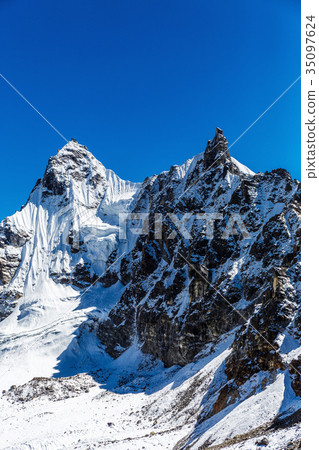 Snowy mountains of the Himalayas 35097624