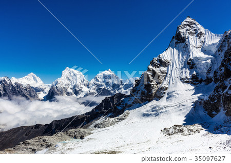 Snowy mountains of the Himalayas Snowy mountains of the Himalayas 35097627
