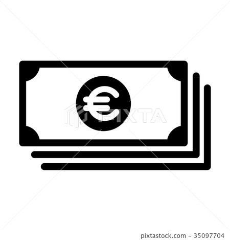Money / banknote / cash / exchange icon (euro) 35097704